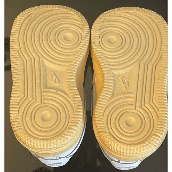 Nike Air Force 1 AF1 Low White Kids Toddler Pre-School 314194-117 Size 4C - Picture 7 of 9